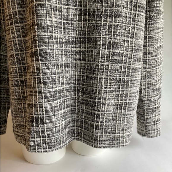 Emily Daniels Black White 44% Cotton 42% Polyester Zipper Closure Jacket size M - Picture 11 of 13